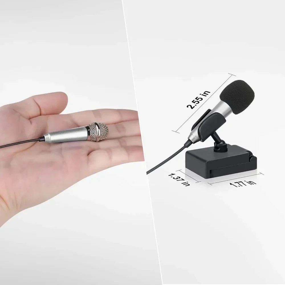 Mini Microphone for Smartphones - Silver